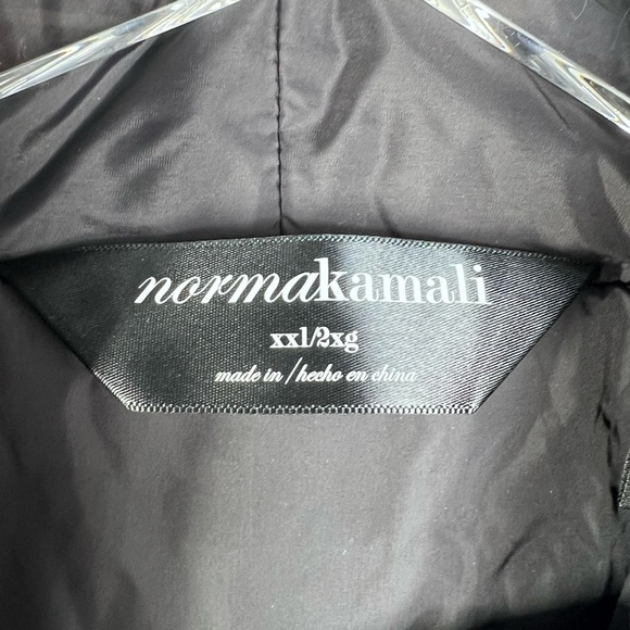 NORMA KAMALI Black Sleeping Bag to the knee Plus Size XXL Long Puffer Coat - Picture 3 of 10